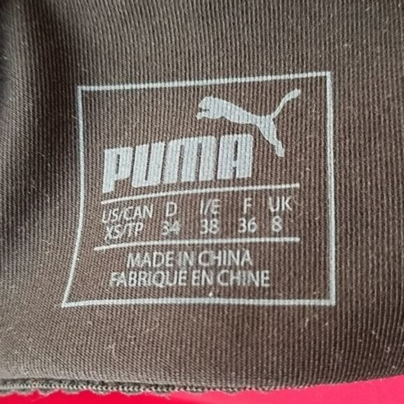 Puma Bra Sports Running Racerback Black Dry Cell Women's WOMAN'S Extra Small - Picture 8 of 10